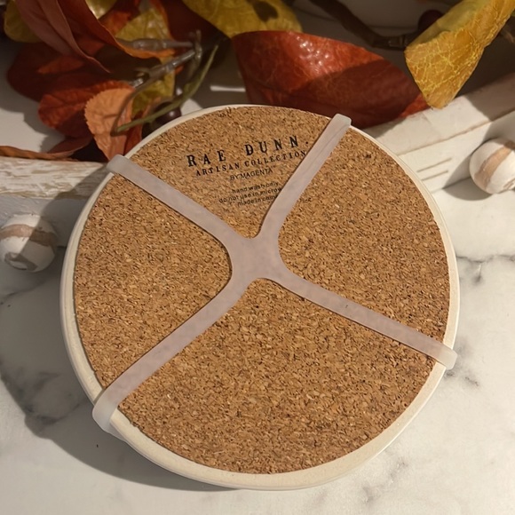 NWT/Rae Dunn bundle! Ceramic measuring cups & coasters. - Picture 8 of 14